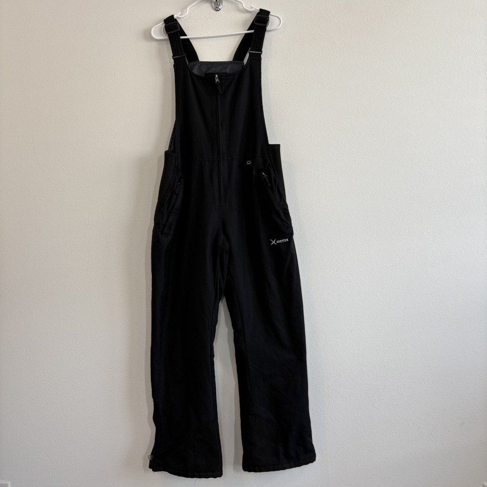 Arctix Womens M Black Insulated Snow Bib Ski Pants 31L Waterproof Thermalock